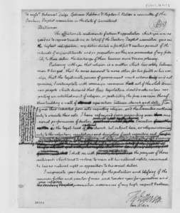 Letter to the Danbury Baptists from Thomas Jefferson