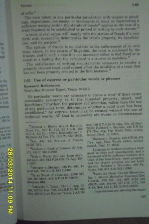 76 AM. JUR. 2D Trusts § 65