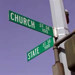 Corporation sole status combines church and state.