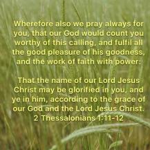 2Thes.1.11-12
